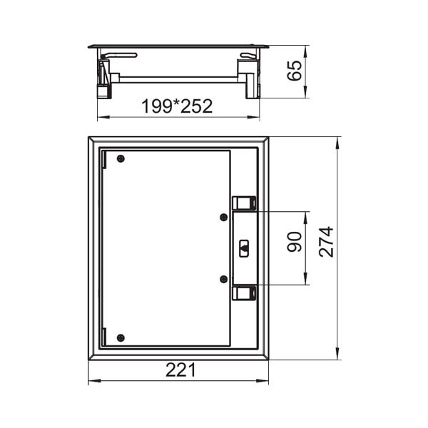 جعبه کفخواب نه ماژول، GES6-2U10T 1019